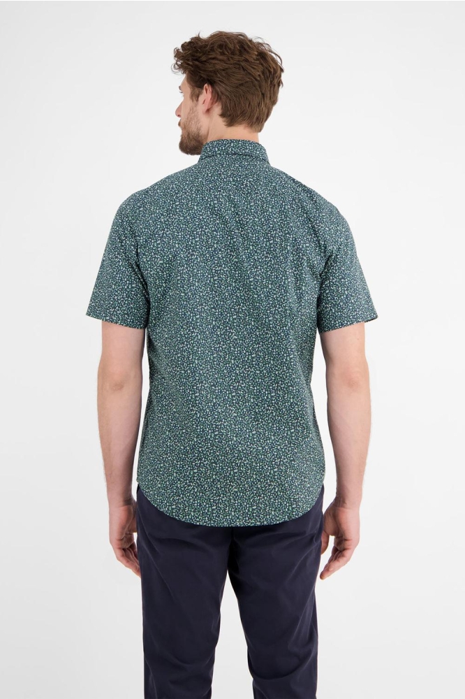 SHIRT MET HALVE MOUWEN ZOMERS PATROON 2542305 485 CLASSIC NAVY